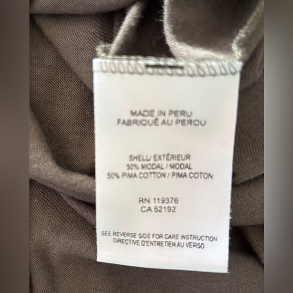 Helmut Lang Pima Cotton Grey and Brown Dress Size L - Picture 6 of 6